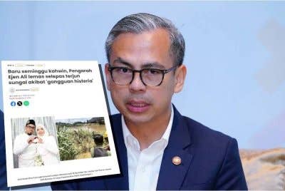 Laporan Sinar Harian berhubung kematian pengarah Ejen Ali lemas selepas terjun sungai akibat 'gangguan histeria'