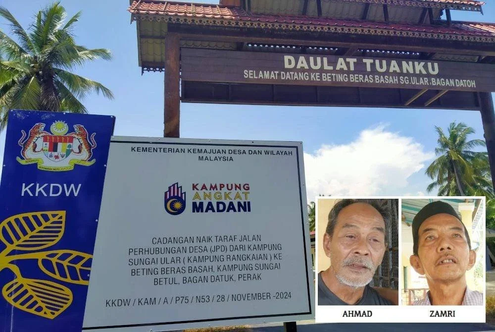 Dewan orang ramai serta naik taraf jalan ke Beting Beras Basah.