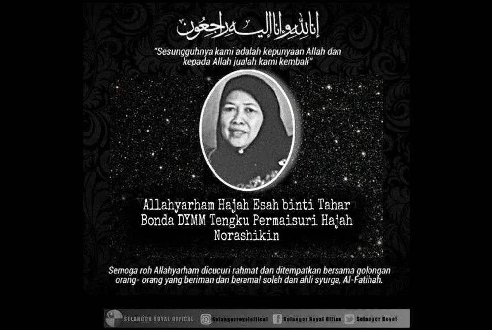 Foto: Facebook Selangor Royal Office