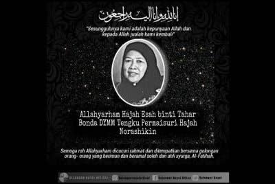 Foto: Facebook Selangor Royal Office