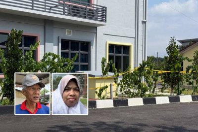 Lokasi murid Tahun Tiga yang maut selepas terjatuh ke dalam saluran kumbahan dalam kawasan sekolah pada Sabtu.Gambar kecil dari kiri: Mohd Anuar dan Suliati