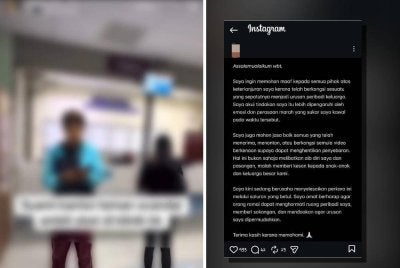 Tangkap layar tular dikaitkan dengan kejadian di sebuah klinik kesihatan.