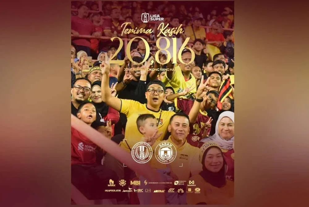 Sorakan padu 20,816 penyokong di venue keramat Hobin Jang Hobin menjadi pemangkin semangat pasukan untuk mempamerkan persembahan bertenaga. Foto FB Negeri Sembilan Football Club