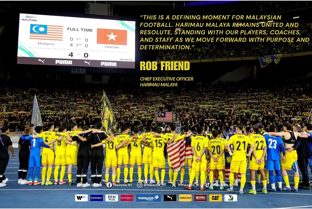 Kenyataan Friend berhubung isu pemain warisan Harimau Malaya. Foto: Malaysia NT