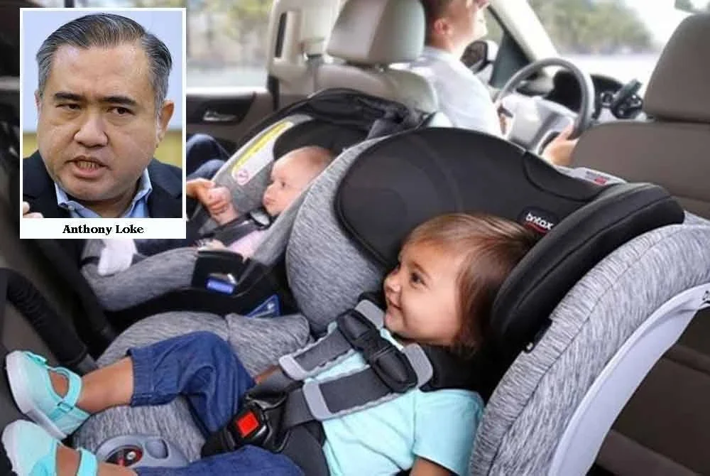 Anthony Loke (gambar kecil) mengekalkan pendiriannya berhubung kepentingan penggunaan kerusi keselamatan kanak-kanak (CRS) dalam kenderaan demi keselamatan penumpang cilik.