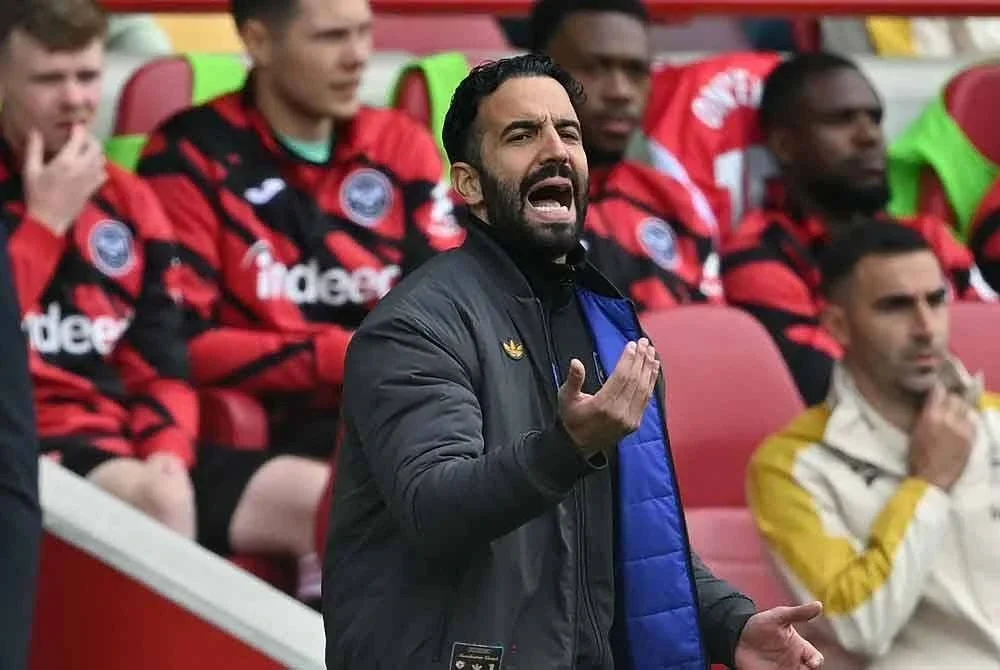 Amorim mencatat rekod terburuk dalam Liga Perdana Inggeris bersama United, hanya mengutip 34 mata daripada 33 perlawanan dengan 17 kekalahan. Foto AFP