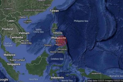 Gempa bumi berkenaan berlaku pada jarak kira-kira 50km barat laut dari Ormoc, Filipina dengan kedalaman 10km. Foto FB MetMalaysia