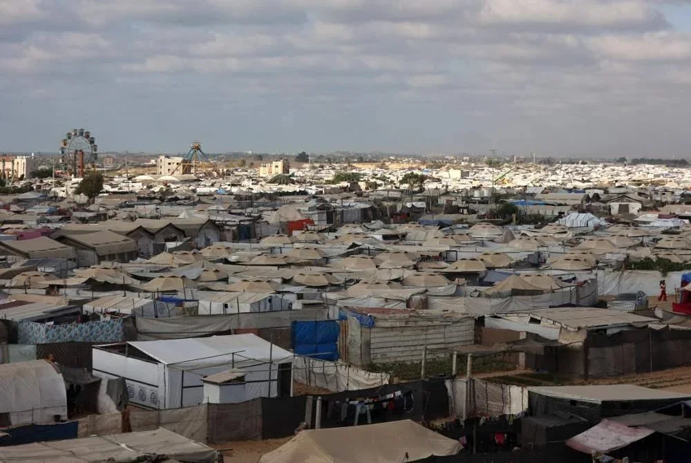 'Bandar khemah' di Khan Yunis, selatan Gaza semakin sesak dengan ketibaan penduduk dari kawasan tengah wilayah itu.