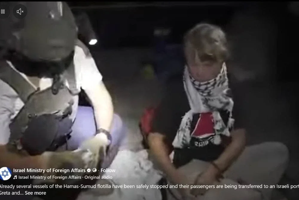 Aktivis hak asasi manusia terkemuka dunia, Greta Thunberg merupakan antara individu yang ditahan selepas beberapa buah kapal GSF dipintas tentera laut Israel.