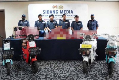 Secara keseluruhan, nilai rampasan melibatkan e-bike, rokok dan dadah terbabit termasuk cukai serta duti dianggarkan RM482,499.16.