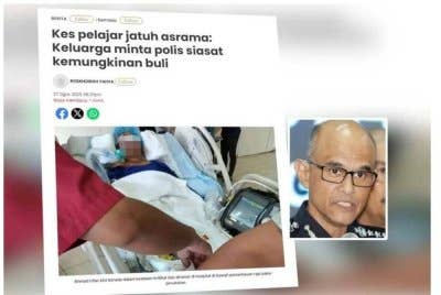 Laporan Sinar Harian pada 27 Ogos 2025. Gambar kecil Shazeli