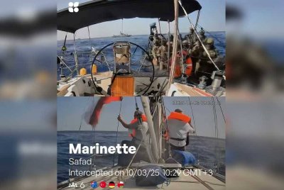 Menurut GSF, askar Israel telah menaiki kapal Marinette milik Global Sumud Flotilla dan menawan para aktivis. 