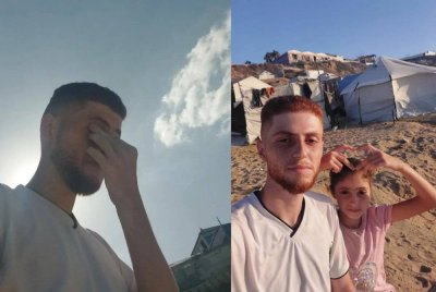 Menitis air mata KhaledMtr selepas mengetahui kesemua kapal GSF dipintas oleh tentera zionis. Foto: KhaledMtr