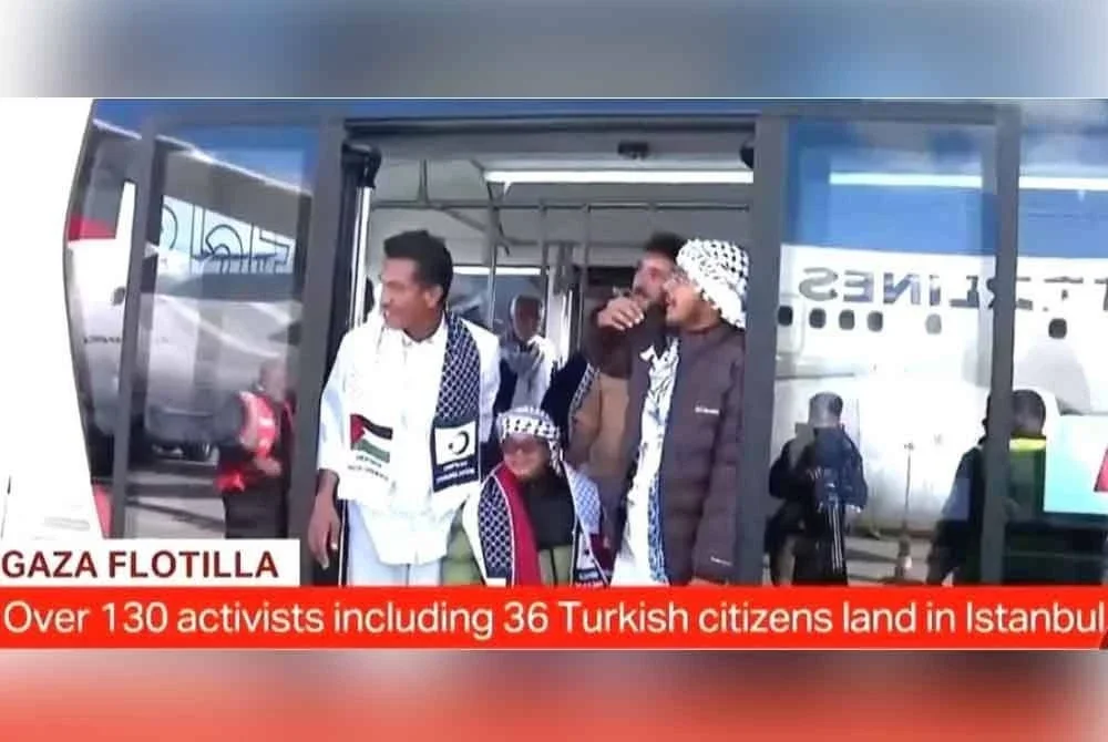 Tangkap layar laporan berita antarabangsa yang memaparkan kelibat Ustaz Mad Kecik dalam siaran tersebut.