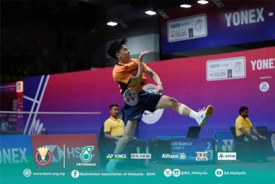 Aksi Boon Le ketika Malaysia berdepan Slovakia dalam perlawanan Kumpulan C Kejuaraan Remaja Dunia di Guwahati pada Isnin. - Foto: BAM