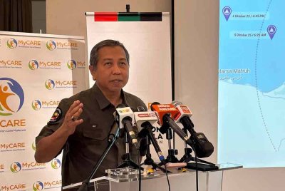 Kamarul Zaman ketika sidang media di ibu pejabat MyCARE pada Selasa.