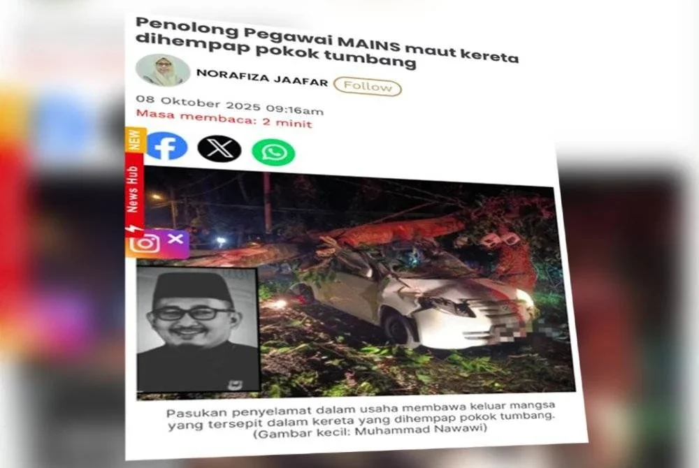 Laporan Sinar Harian pada Rabu