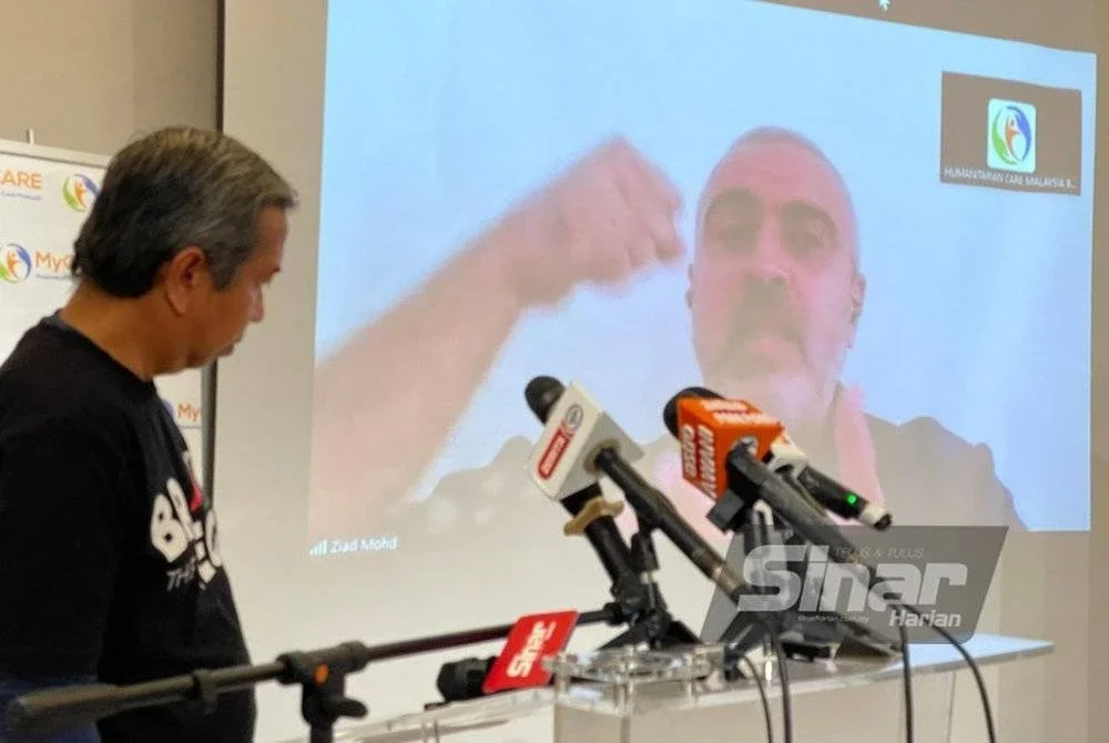 Kamarul Zaman mendengar situasi terkini yang disampaikan Ziad di Gaza pada Rabu.