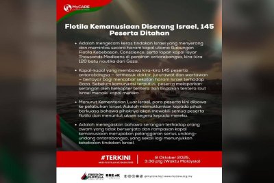 Kenyataan Adalah yang dikeluarkan pada Rabu.