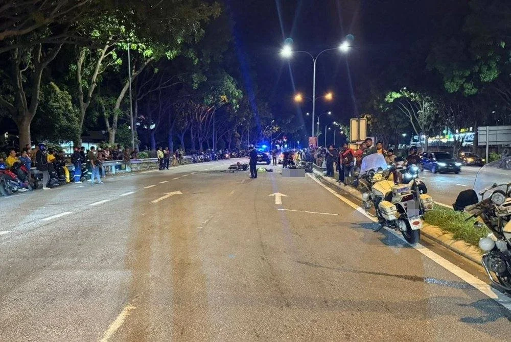 Lokasi kemalangan yang meragut nyawa mangsa.