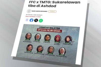 Laporan Sinar Harian pada Khamis.