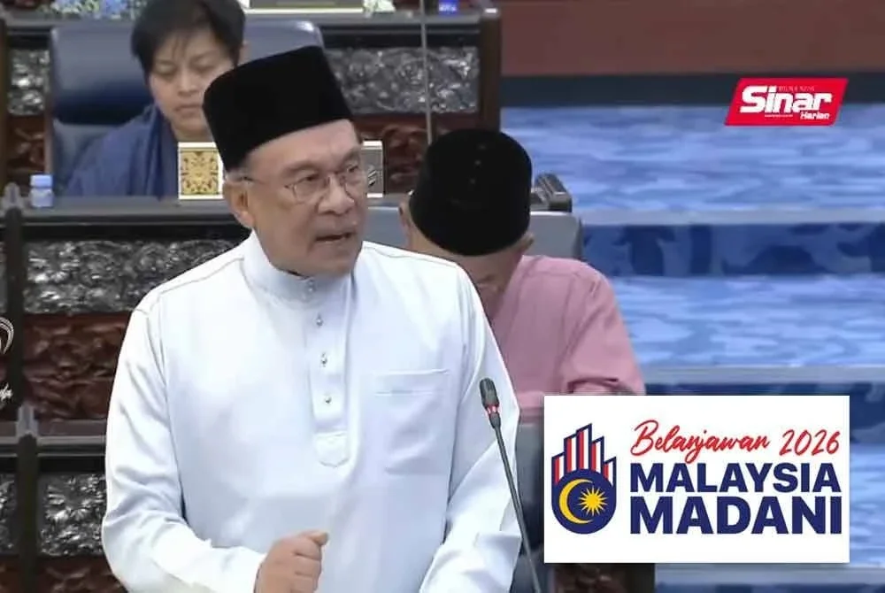 Anwar ketika membentangkan Belanjawan 2026 di Dewan Rakyat pada Jumaat.