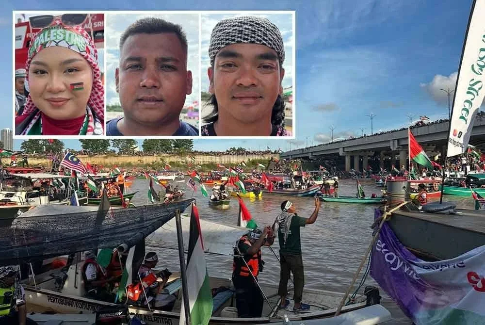 Rakyat yang berkumpul dan menyatakan solidariti terhadap Palestin.
Foto: SINAR HARIAN/ ADILA SHARINNI WAHID