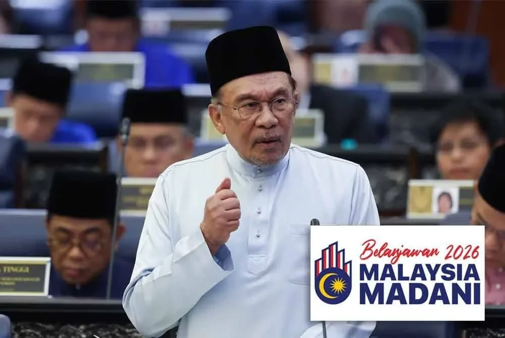 Anwar membentangkan Belanjawan 2026 di Bangunan Parlimen pada Jumaat.
