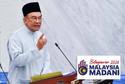 Anwar ketika membentangkan Belanjawan 2026 di Dewan Rakyat hari ini.