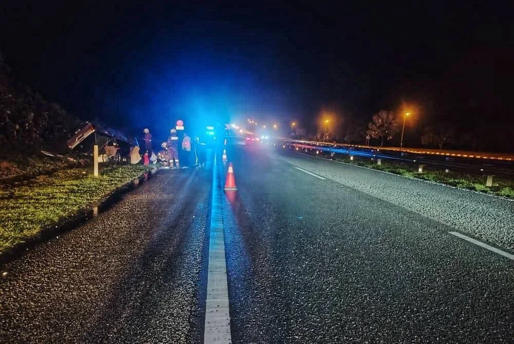 Lokasi kejadian yang meragut nyawa pasangan suami isteri. Foto ihsan PDRM