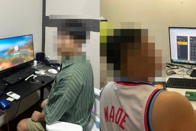 Antara individu ditahan dalam serbuan yang dijalankan.