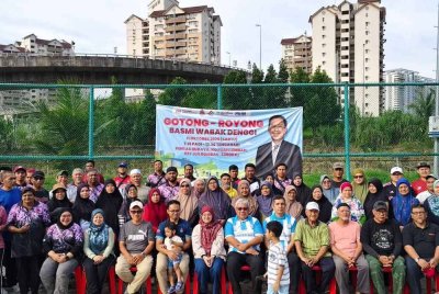 Peserta Gotong-Royong Wabak Denggi Bil. 3/2025 bergambar bersama selepas program berakhir - Foto DBKL