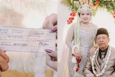Seorang lelaki warga emas berusia 74 tahun memberikan mas kahwin berjumlah RM770,000 kepada isterinya.