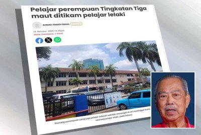 Laporan Sinar Harian pada Selasa.