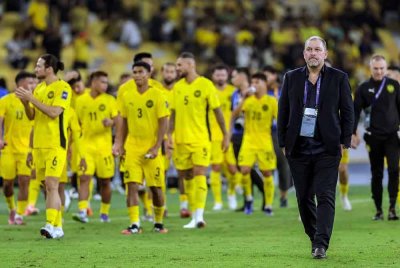 Cklamovski pada perlawanan Kumpulan F Kelayakan Piala Asia 2027 antara Malaysia menentang Laos di Stadium Nasional Bukit Jalil pada Selasa. Foto Bernama