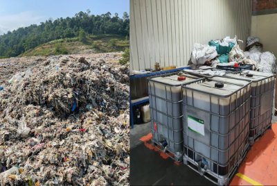 Sampah plastik yang akan akan melalui proses inovasi kepada diesel.