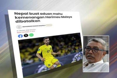 Laporan Sukan Sinar pada Rabu. Gambar kecil: Mohd Yusoff