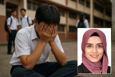 Kajian menunjukkan dalam satu saringan terhadap pelajar, hanya 33 peratus pelajar mempunyai kesihatan mental dalam julat normal. Gambar kecil: Zhooriyati Sehu