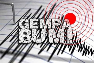 Satu gempa bumi kuat berukuran magnitud 6.3 berlaku di Mindanao, Filipina pada 7.03 pagi Jumaat. Gambar hiasan 