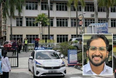 Langkah kerajaan menempatkan anggota polis di sekolah merupakan isyarat jelas bahawa institusi pendidikan perlu menjadi tempat yang selamat untuk semua pelajar. Gambar fail Bernama (Gambar kecil: R Yuneswaran)