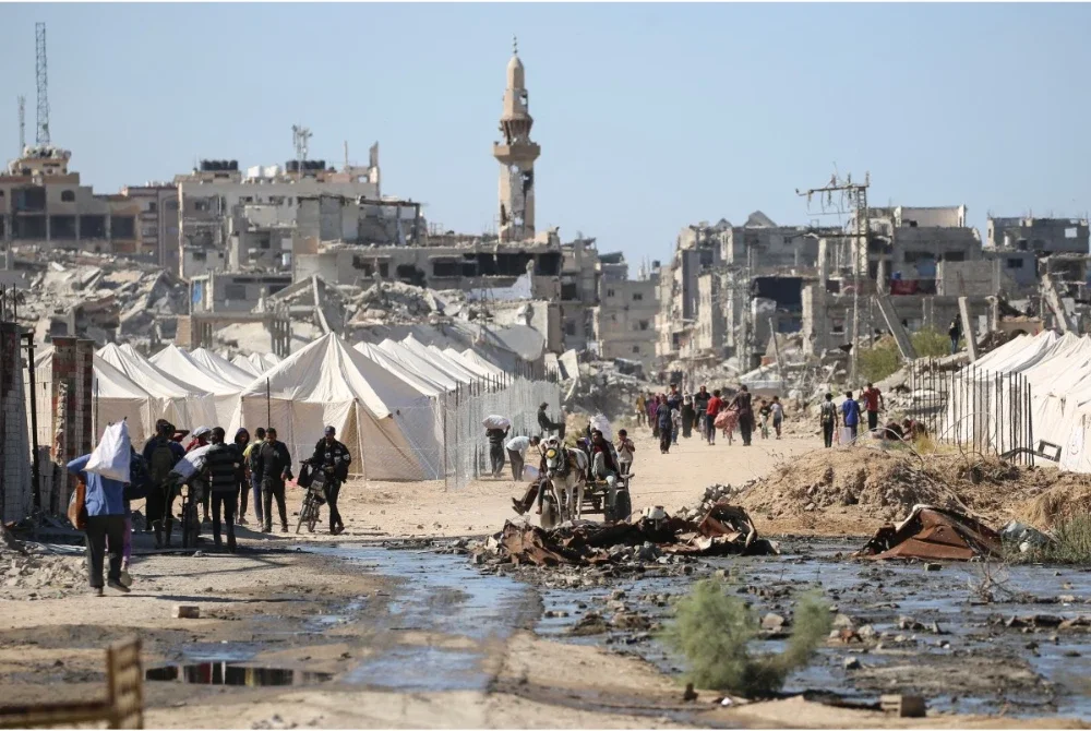 Sebahagian besar penduduk Palestin kini tinggal di tapak kediaman mereka yang musnah.