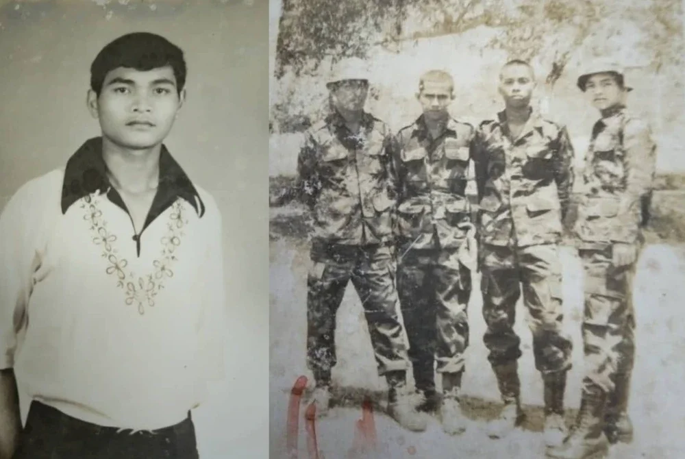 Jonathan Julian (kanan) bersama rakan sepasukan .