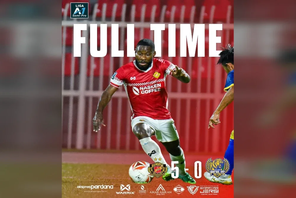 KRW FC meraih kemenangan kedua selepas membenam Perlis GSA 5-0 di Kota Bharu pada Sabtu.