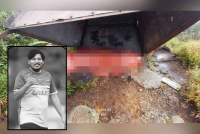 Mayat Mustaqqeem dari Sungai Petani, Kedah ditemukan pada jam 3.30 petang Khamis di puncak Gunung Liang Barat. (Mustaqqeem)