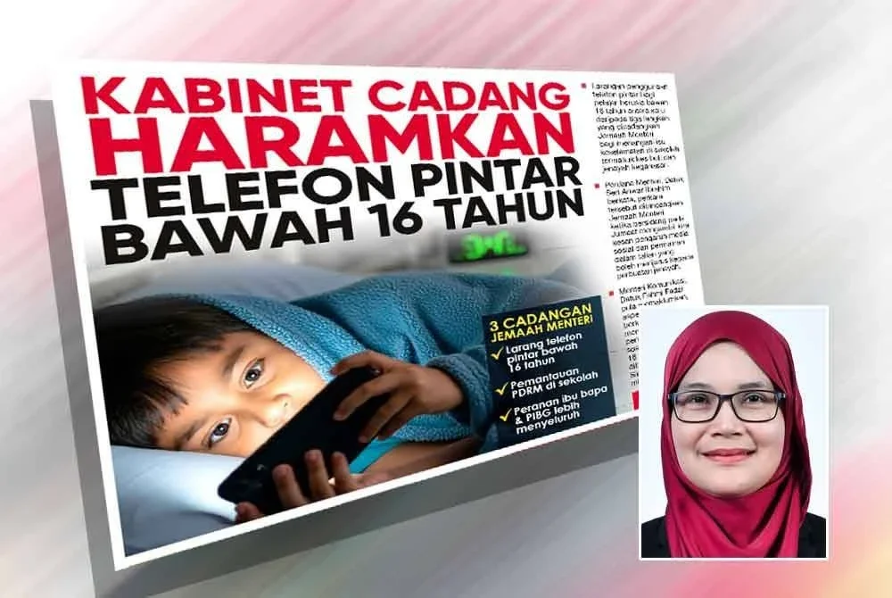 Laporan muka depan Sinar Harian pada Sabtu. Gambar kecil: Nor Azni