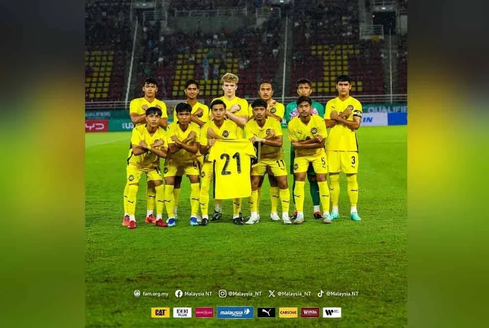 Skuad Harimau Muda B-23 diundi bersama Vietnam dan Laos dalam Kumpulan B Sukan SEA Thailand 2025 hujung tahun ini. FOTO: Malaysia NT