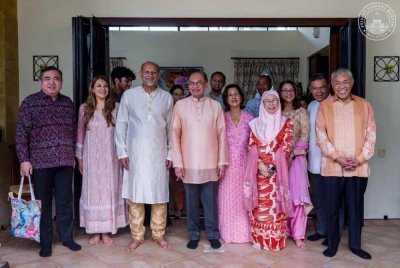 Anwar hadir bersama isteri dan beberapa pemimpin kanan. Foto Pejabat Perdana Menteri