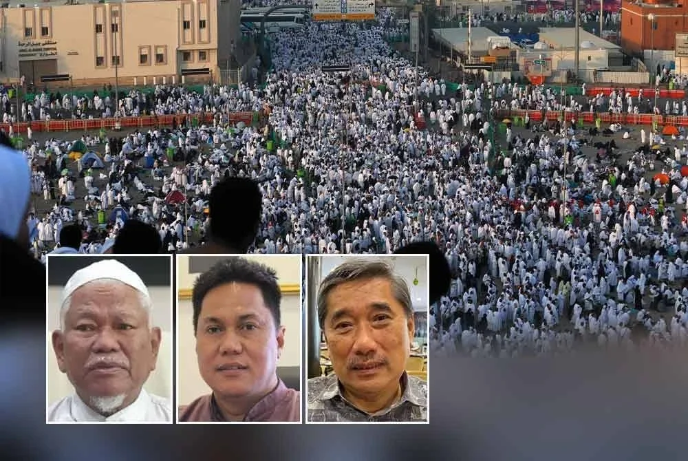 Cuaca panas dan jutaan jemaah di Tanah Suci memerlukan bakal haji membuat persiapan dari segi kesihatan selain kewangan. - Gambar hiasan, gambar kecil dari kiri: Daud, Azri, Razali