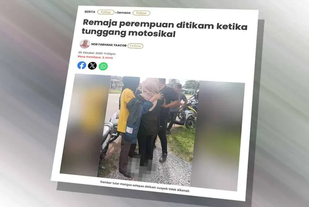 Laporan Sinar Harian pada Isnin.