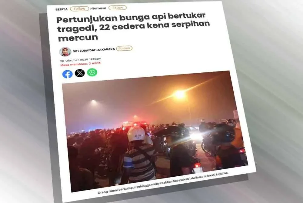 Laporan Sinar Harian pada Isnin.